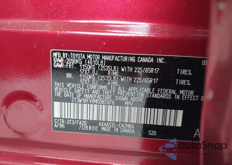 2021 Toyota Rav4 Xle from USA, damaged, VIN 2T3W1RFVXMC085978